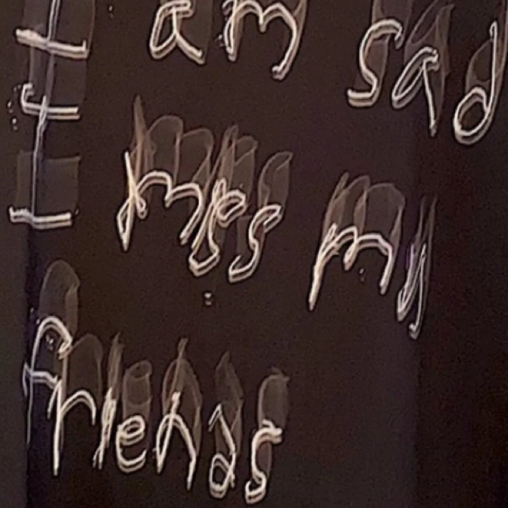 COPY - NWT RARE gallery dept. Boxy ANTIQUE BLACK handwritten “I m sad I miss my… - Picture 11 of 17